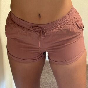 Women's Mauve Summer and Beach Shorts with Tie String for Adjustability Size XS